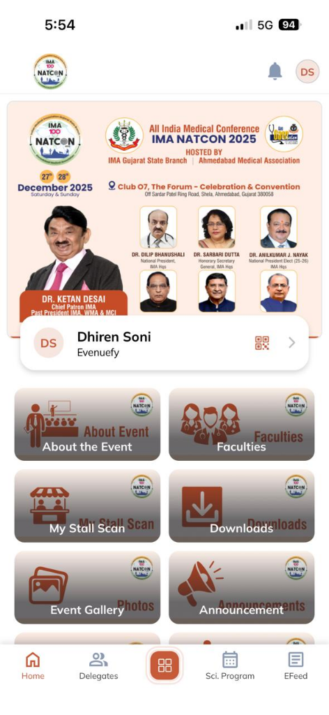 IMA NATCON 2025 App Interface